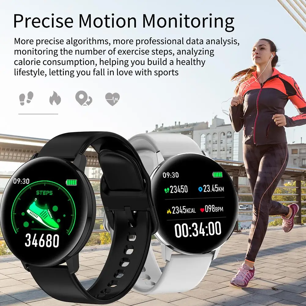 

Waterproof Smart Watch Sports Fitness Pedometer Smart Bracelet With IPS Screen Heart Rate Blood Pressure Monitoring