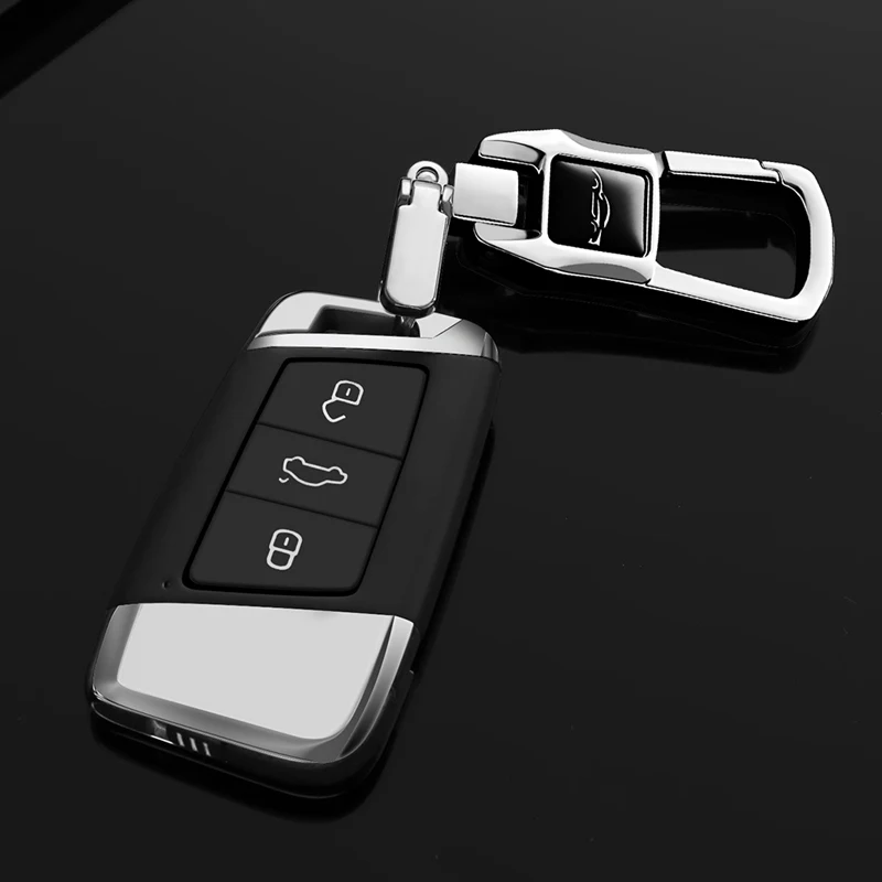 Mofan leather car keychain metal key ring special pendant gift creative auto parts Applicable to Audi VW Bmw Mercedes-Be | Автомобили и