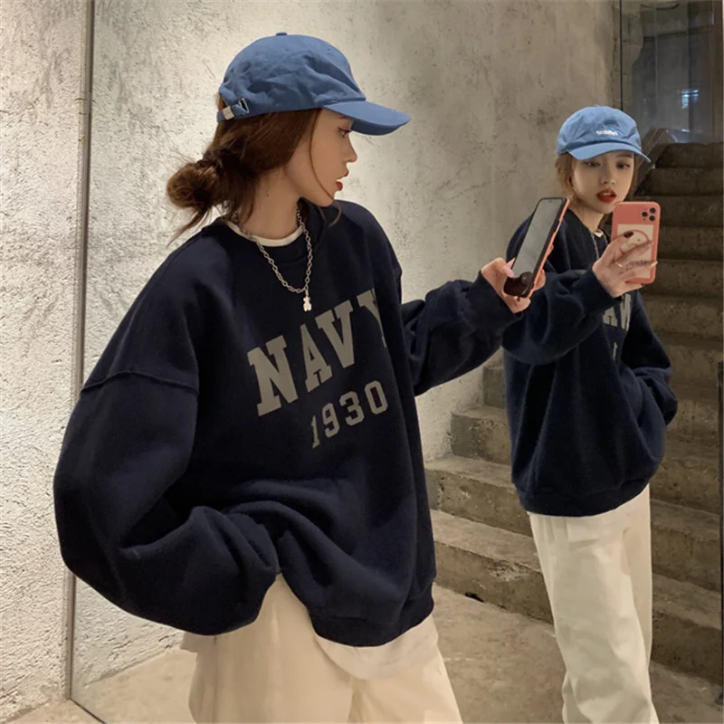 Утепленный молочный свитер с флисовой подкладкой для женщин на весну и осень