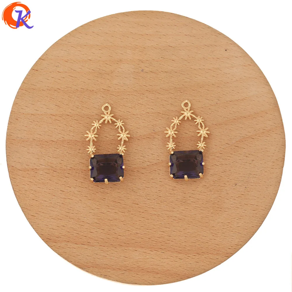 

Cordial Design 50Pcs 17*30MM Jewelry Accessories/Crystal Charms/Hand Made/Bag Shape/Earring Findings/DIY Making/CZ Pendant