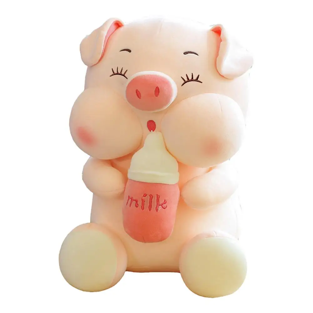 

Baby Bottle Pig Plush Toy Cute Pig Body Pillow Soft Pig Plush Hugging Pillows Kids Sleeping Kawaii Pillow Gift For Kids And