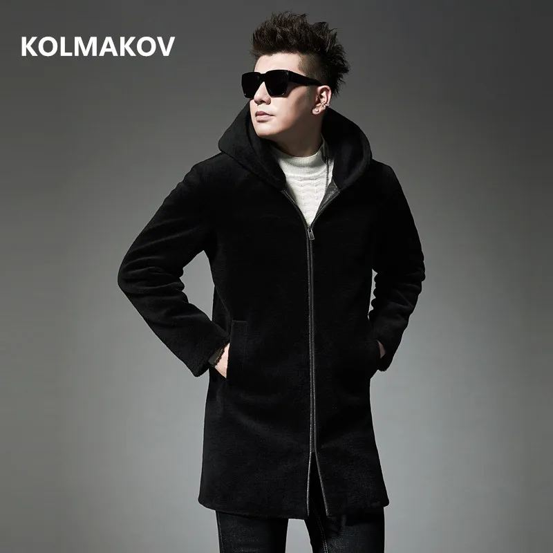 Новое поступление 2020 зимняя высококачественная мужская куртка из шерсти и