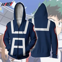 ujwi new 3d my boku no hero academia kohei horikoshi sweatshirt hoodie costume zipper men sweatshirts coat