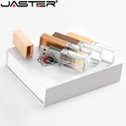 USB-флеш-накопитель JASTER деревянный с цветным принтом, 8163264128 ГБ