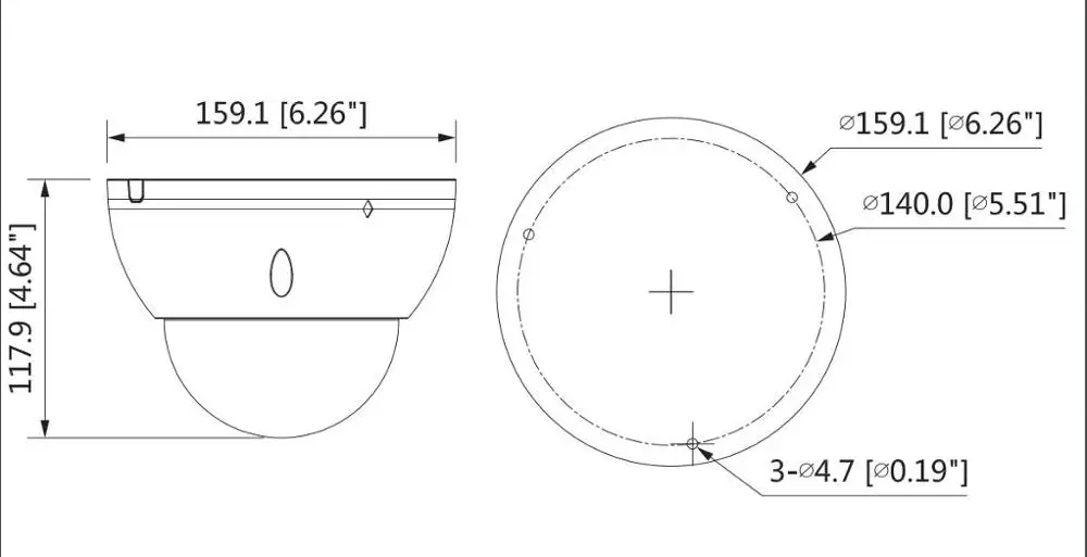 Dahua IP камера IPC HDBW5241E Z5E 2MP WDR IR Dome AI сетевая 7 мм 35 Моторизованный объектив с