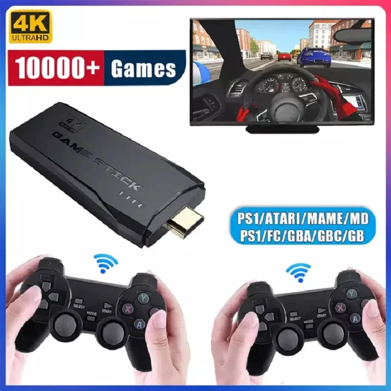 

Консоль игровая беспроводная 2,4G, 64 ГБ, 10000 игр