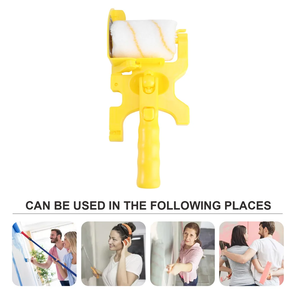 

1Pc Anti-smudge Paint Edge Roller Home Creative Wall Paint Edge Trimmer Yellow