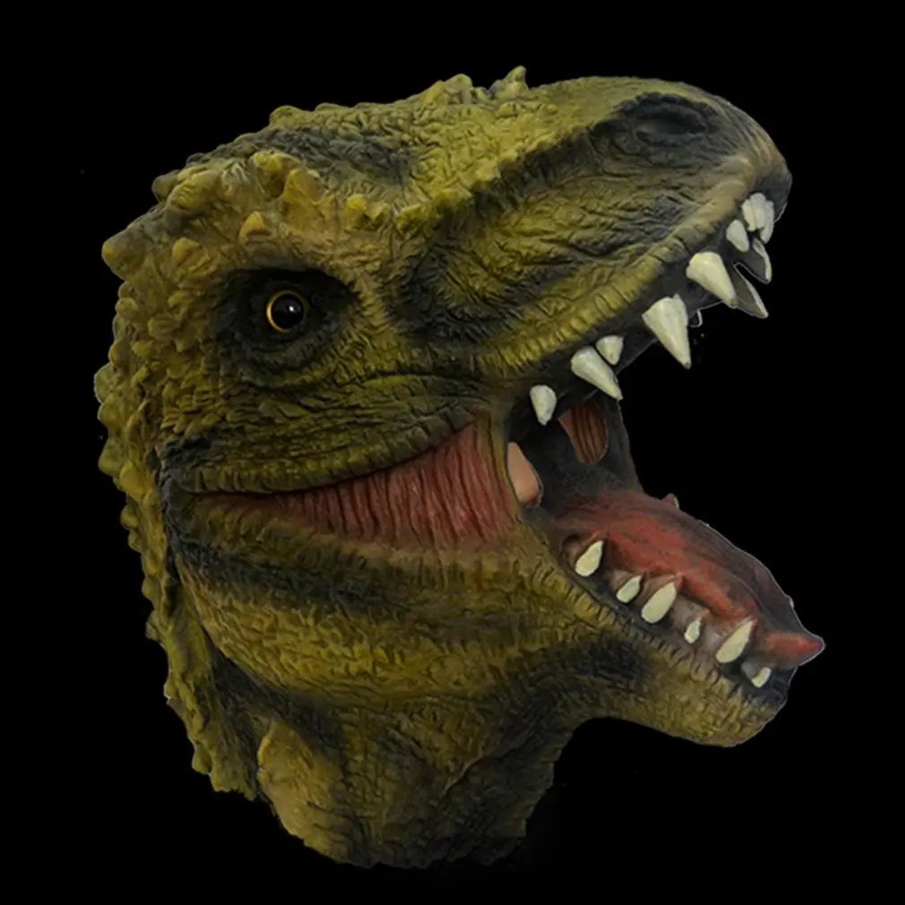 Маска динозавра латексная маска на Хэллоуин капот тираннозавра голова Юрского