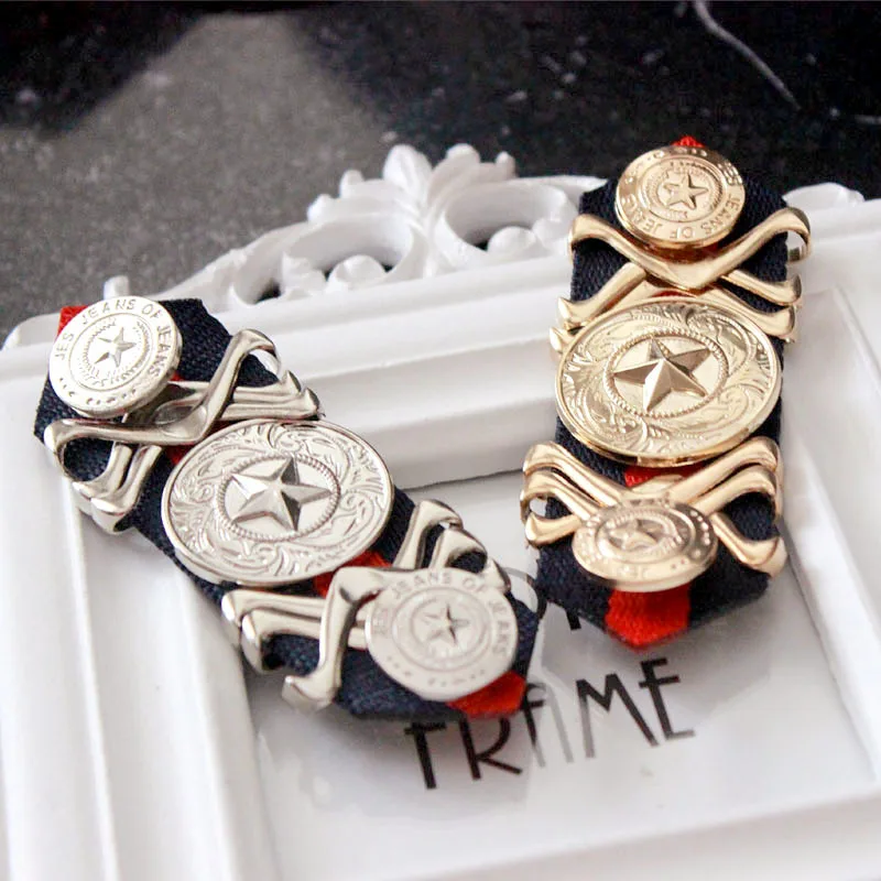 

Punk Metal Fashion Vintage Gold Brand Men Women Suit Shirt Shoulder Pins Epaulette Epaulet Tassel Clothing Accessories