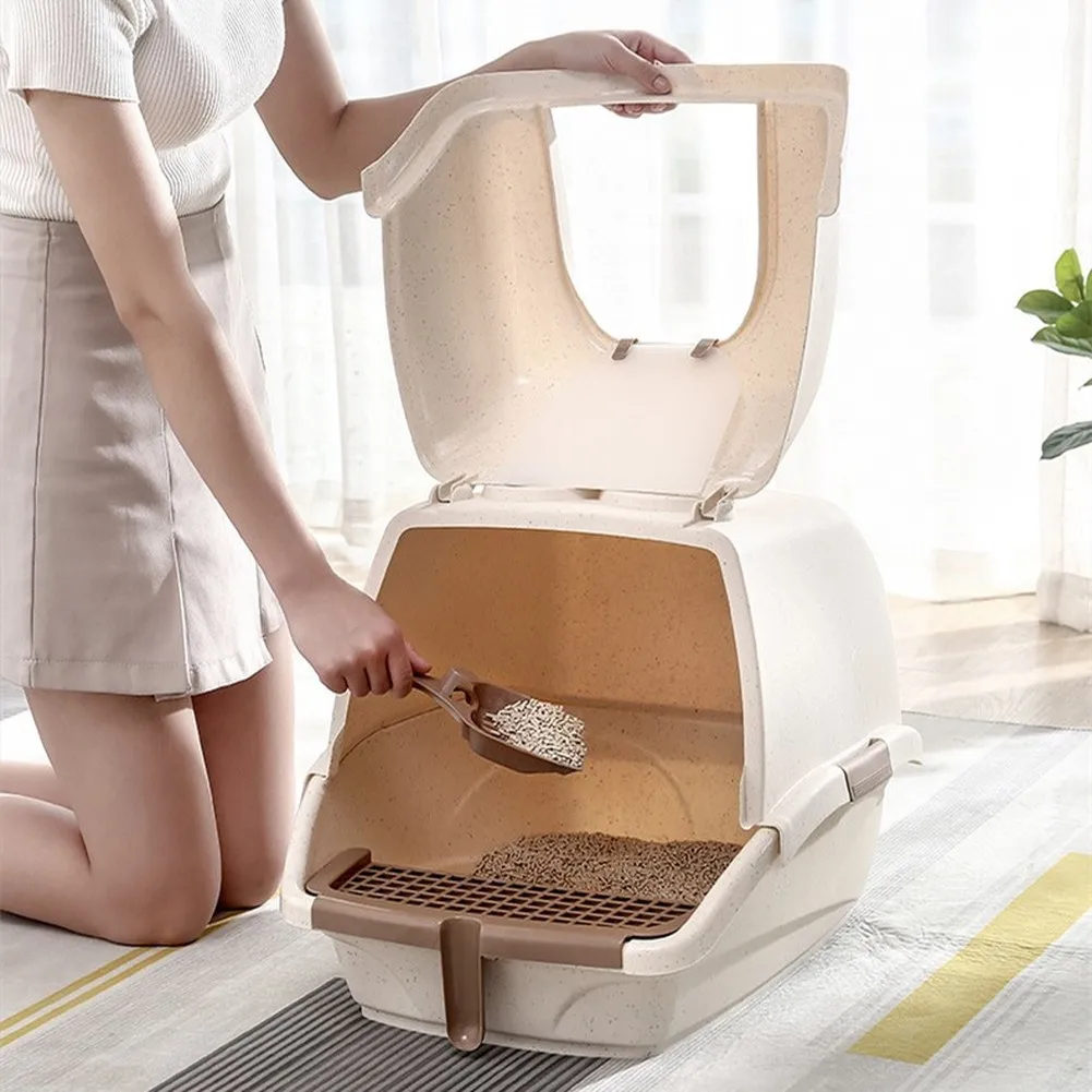 Домашняя коробка для кошачьих туалетов песочница котенок закрытый поднос