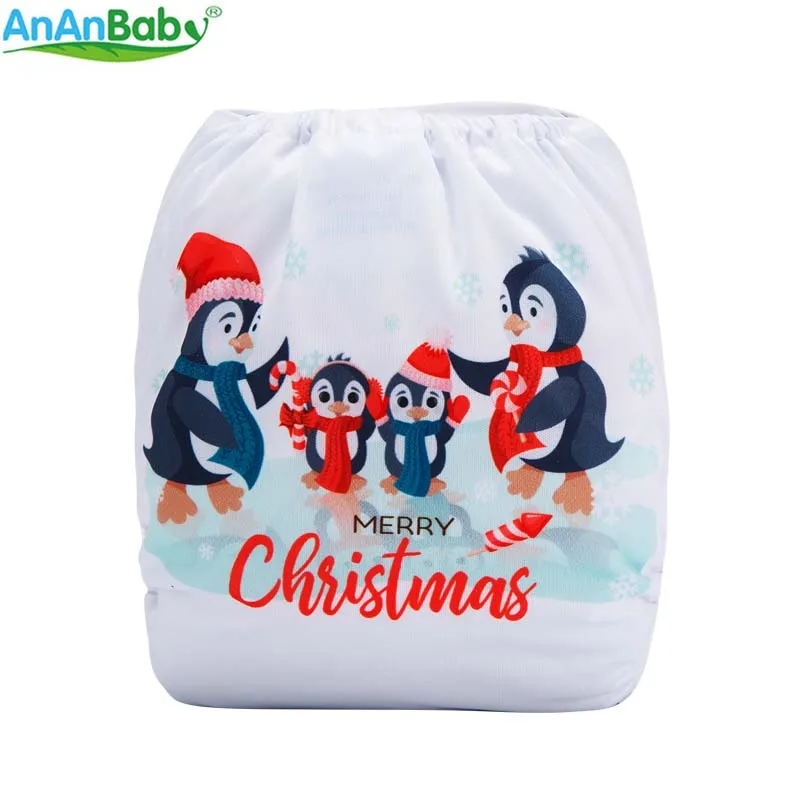 {AnAnBaby} дизайн многоразовые тканевые подгузники с цифровой печатью размера на выбор с вставками из микрофибры