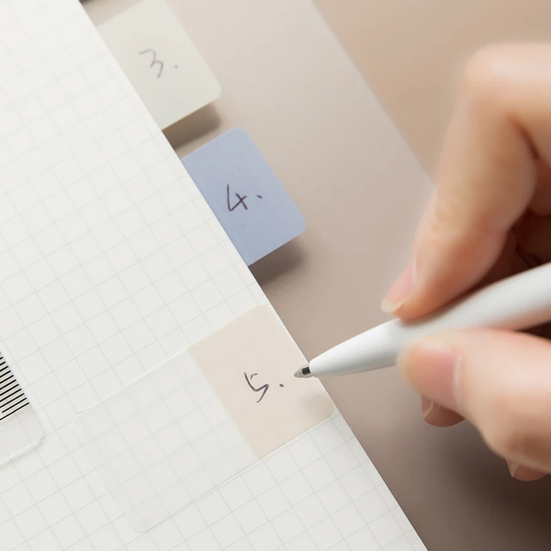 Мохамм PET водонепроницаемый планировщик наклейки индекс закладки канцелярские