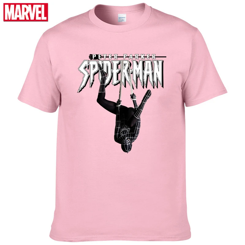 С изображением героев фильма Марвел мстители Человек-паук футболка удобные