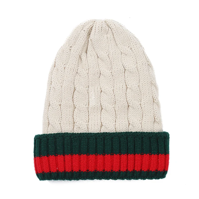 Новинка зимняя однотонная шерстяная вязаная шапка Женская Повседневная теплая