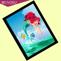 disney ariel princess cartoon little halibut froude diy 5d diamond painting embroidery mosaic wall decoration gifts for girls