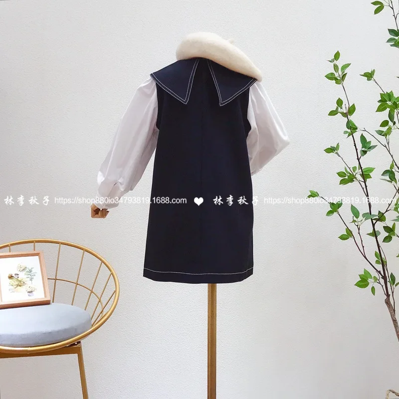 Новинка 2020 Ранняя осень свободное дикое Повседневное платье для девочек с