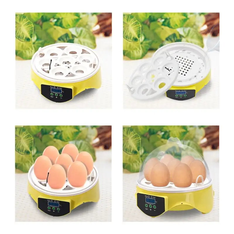 

Smart Home 7 Grid Egg Incubator Digital Mini Poultry Chicken Duck Hatcher Dropshipping