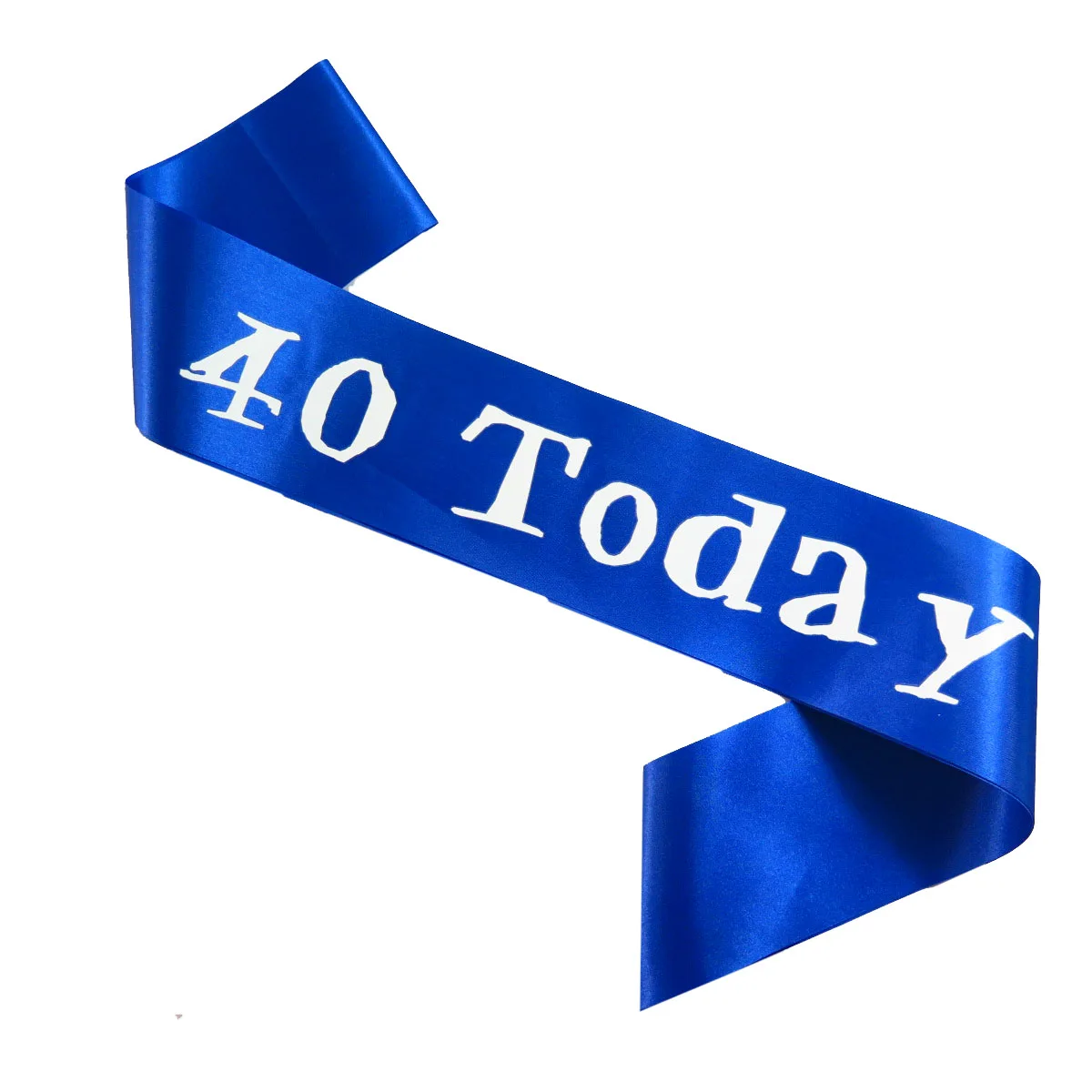 

3pcs wholesale Blue sash party ribbon happy birthday event band adult boy women men 18 to 50 today printing satin ribbon