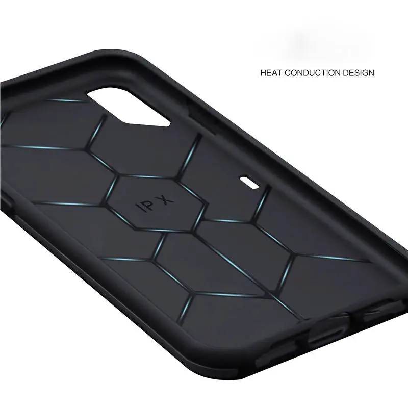 2в1 PC TPU Прочный защитный чехол для iPhone X 8 7 6 S Plus силиконовый гибридный резиновый