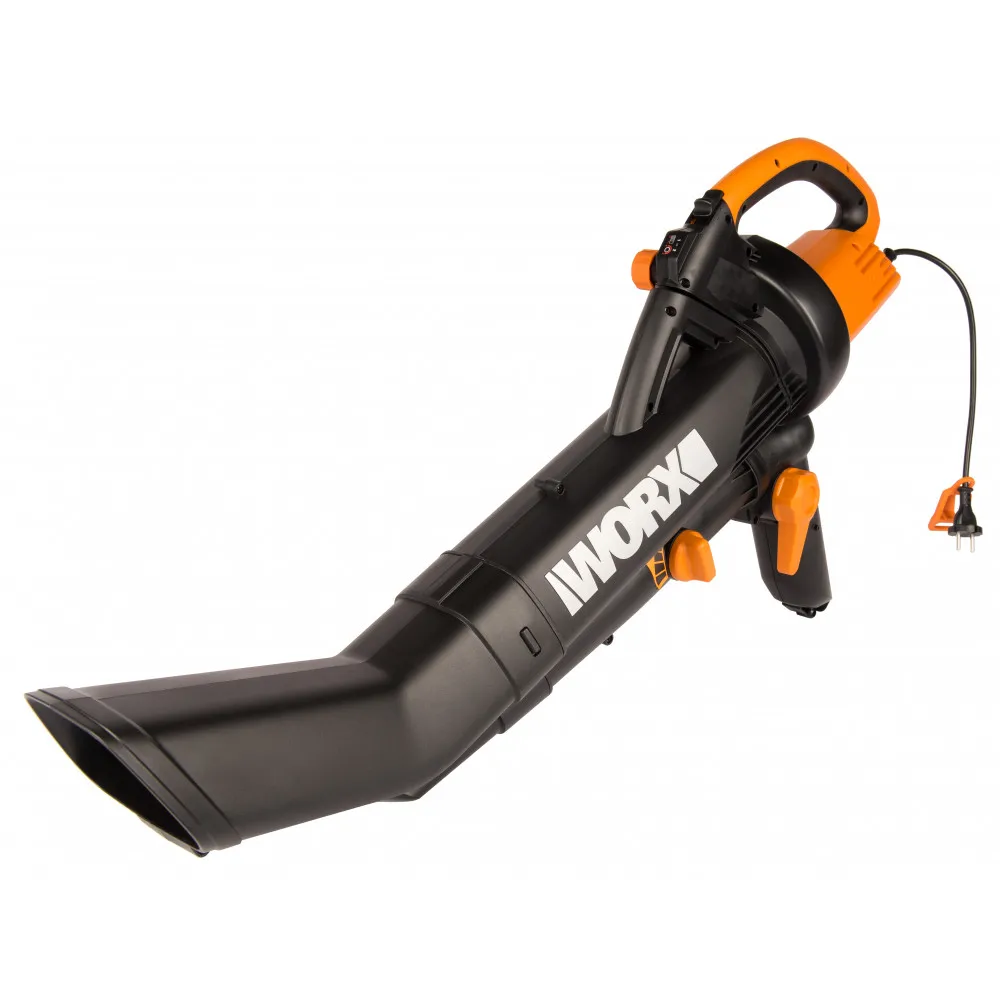 Воздуходув Садовый Пылесос сетевой WORX WG505E 335 км/ч 3000Вт коробка|Воздуходувки и