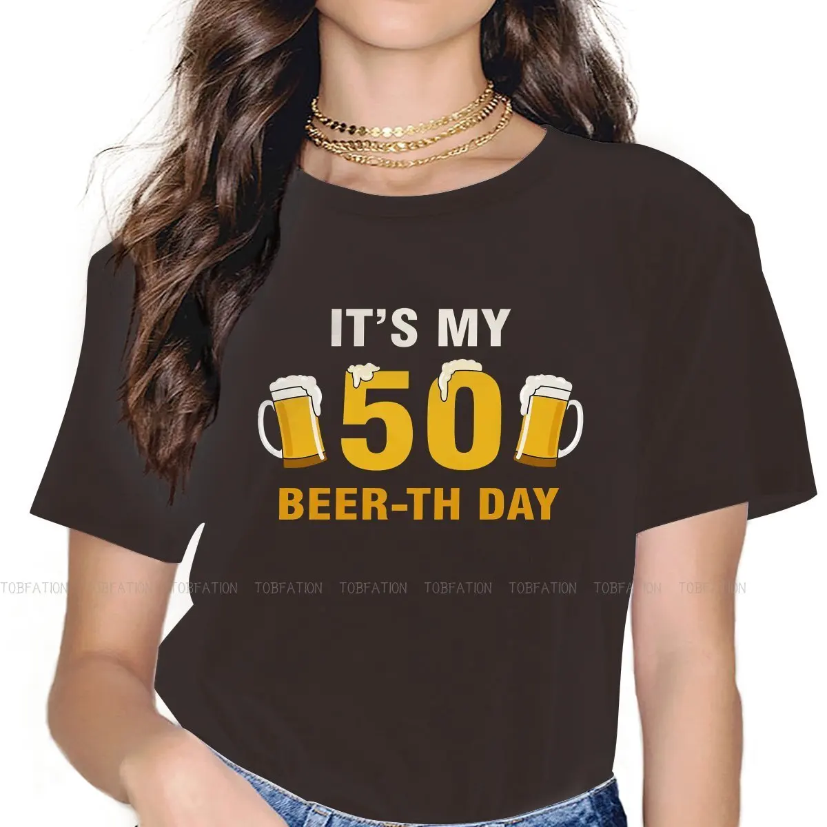 

Футболка 50-я в стиле хип-хоп, топы с принтом пива, Birra Bier, спиртовые напитки, удобная женская футболка, Специальная футболка