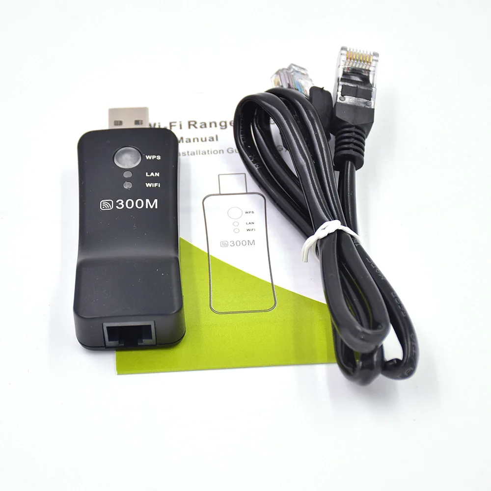 

300Mpbs USB портативный беспроводной Wi-Fi Smart TV сетевой адаптер, универсальный HDTV RJ45 ретранслятор AP WPS для Samsung LG Sony XiaoMi TV