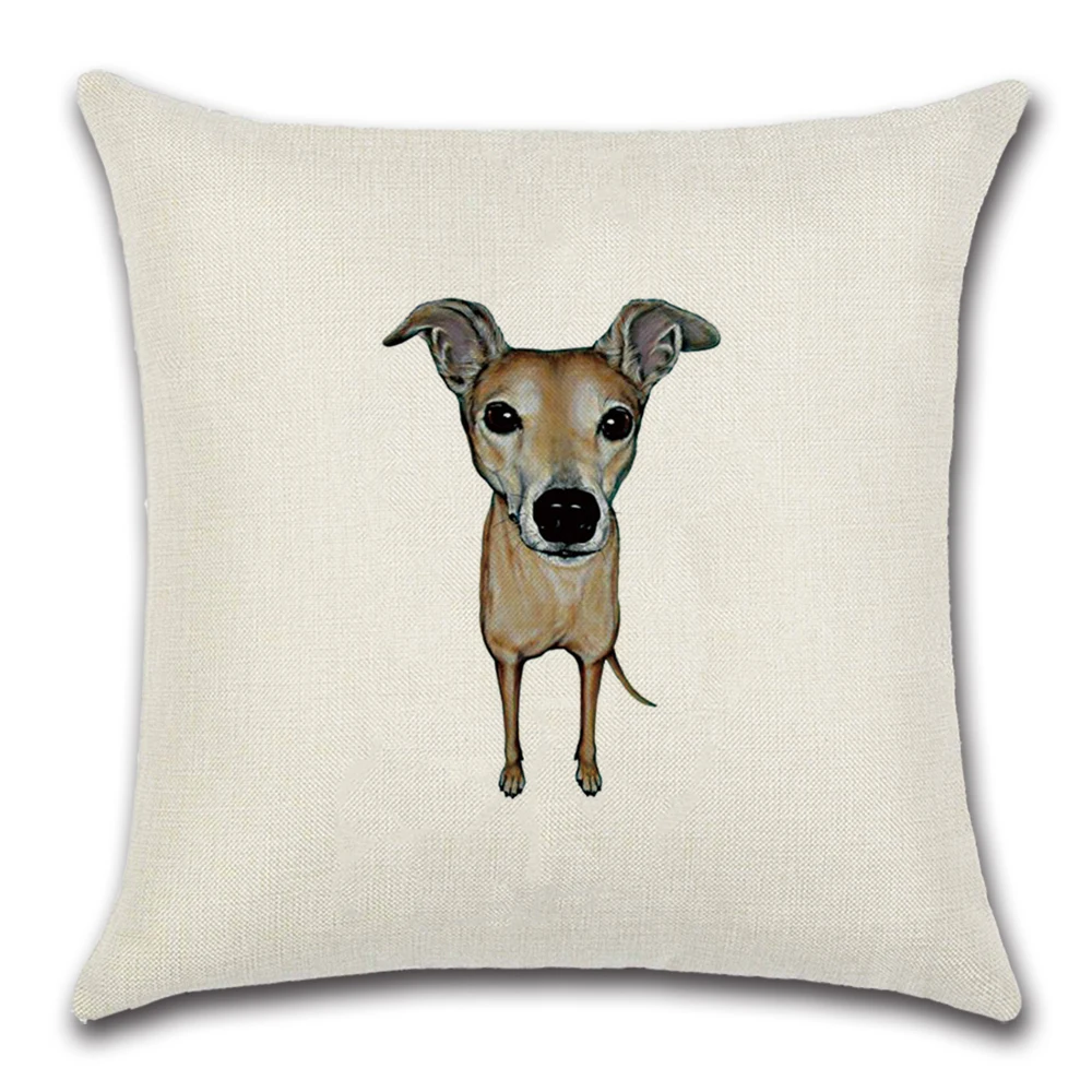 1 шт. квадратная хлопковая льняная цветная наволочка для домашних животных