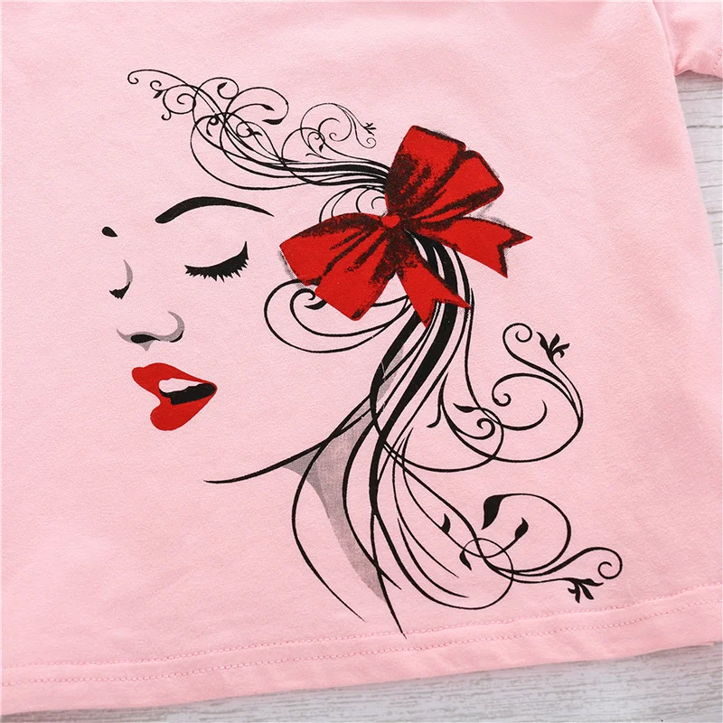 2 шт. Детские комплекты одежды для девочек летняя детская одежда с цветочным