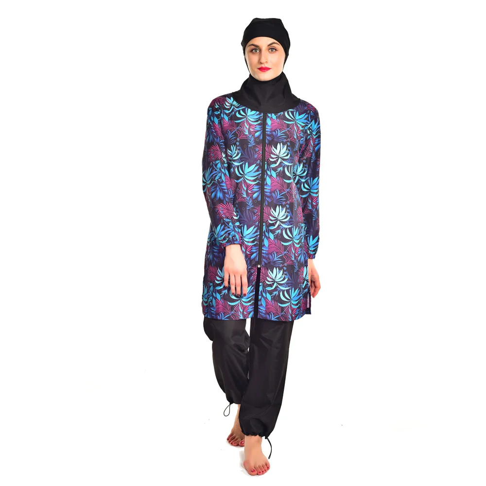 Размера плюс Для женщин Ислам купальник пляжная одежда скромный хиджаб