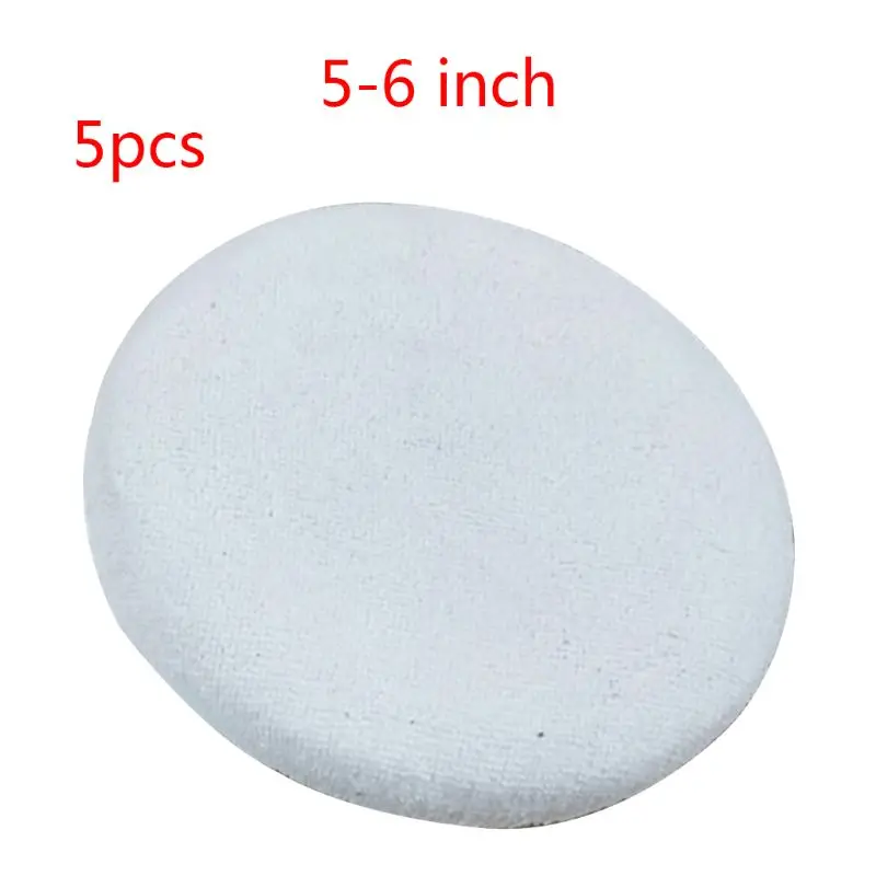 

2021 New 5pcs Polishing Bonnet Buffer Pad Microfiber Bonnet Car Polisher Pad Cover