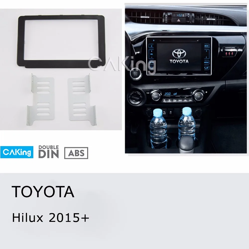 Автомобильная радиопанель Fascia Для TOYOTA Hilux 2015 + комплект для установки приборной