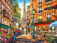 paris afternoon 1000 piece jigsaw puzzle baby toys puzzle box for adults wood toys educational toys puzzles for adults