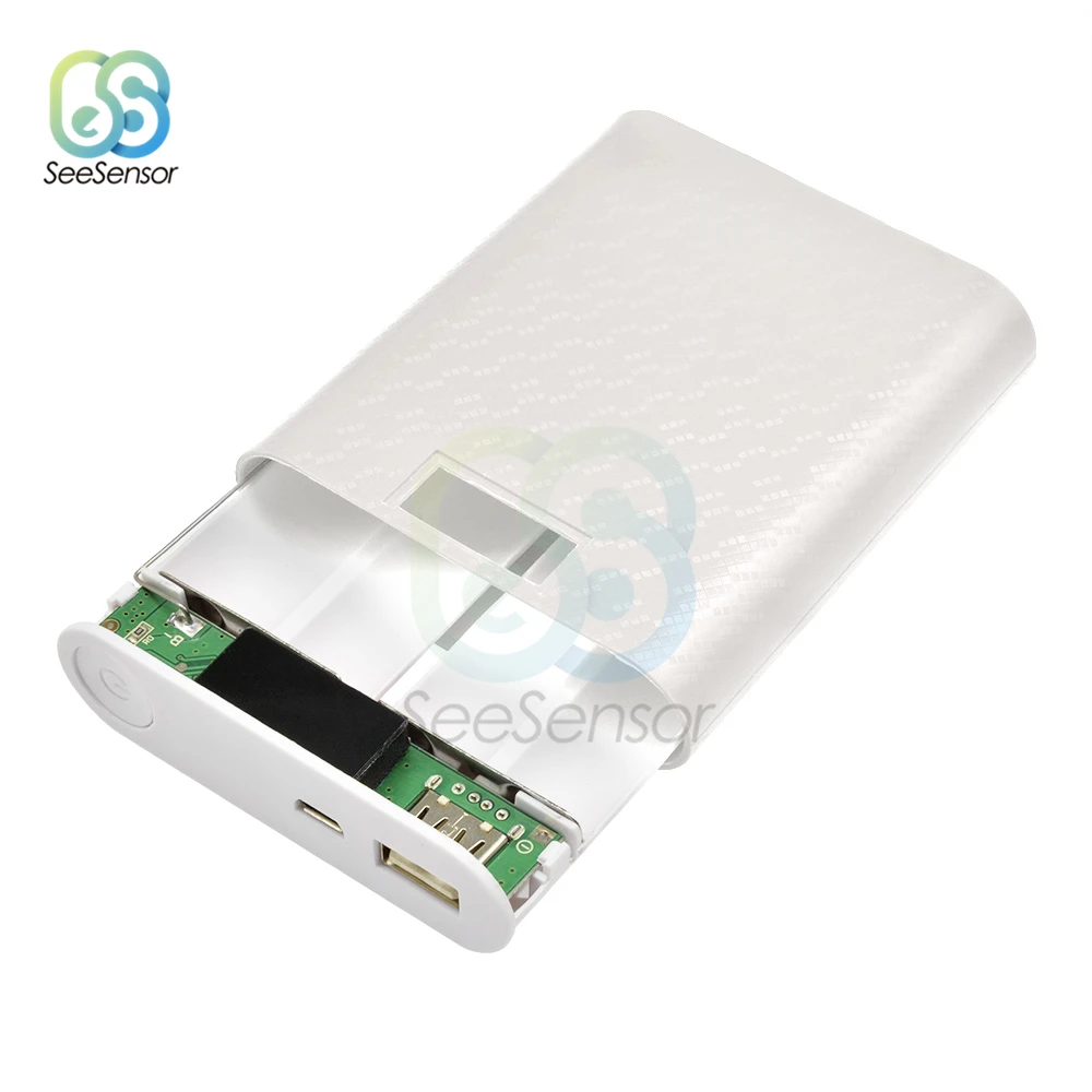 4X18650 USB банк питания зарядное устройство чехол DIY корпус коробка с экраном дисплея для iPhone Android смартфон
