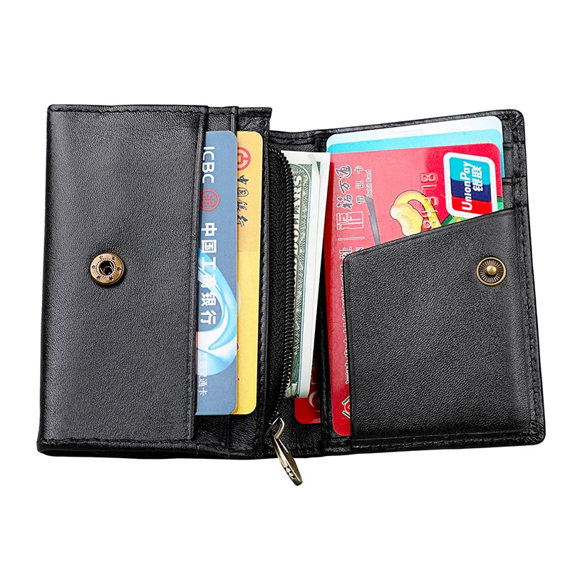 

Luxury ID Card Holder Wallet Women Vintage Credit Card Holder RFID Red Coin Purse Pocket Fashion Hasp Money Bag Purse Cardholder