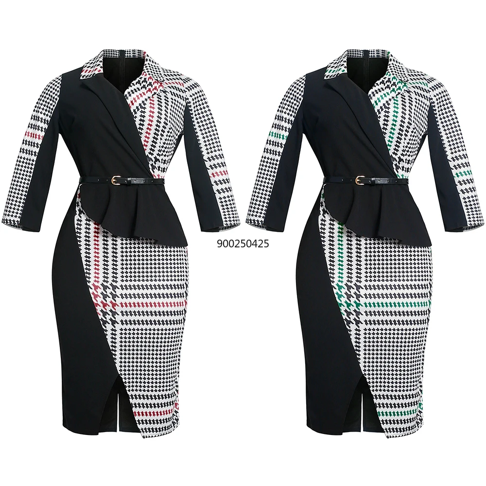 Женское винтажное платье в полоску с V-образным вырезом | Тематическая одежда и