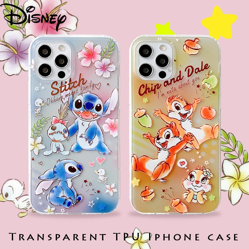 

Disneycute couple mobile phone case for iPhone11/11pro/11promax/7/8p/xs/xsmax/se/xr/12promax/12mini Stitch mobile phone cover