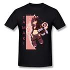 Футболка Tamaki Kotatsu Fire Force с рисунком манги, Ретро футболка с аниме, уличная одежда, хлопковая Футболка большого размера с короткими рукавами на заказ для мужчин