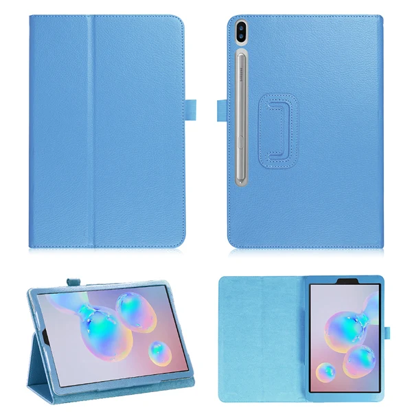 SM T865 LZ BU Чехол для планшета для samsung Galaxy Tab S6 10,5 из искусственной кожи вращающийся чехол для samsung Galaxy Tab S6 SM-T860 SM-T865 funda - Цвет: SM T865 LZ BU