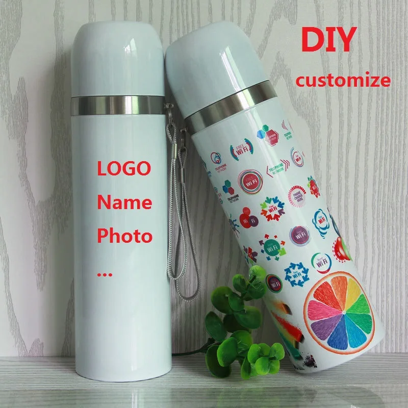 Термос сделай сам 500 мл новый тип термоса с изображением фото на заказ яркая