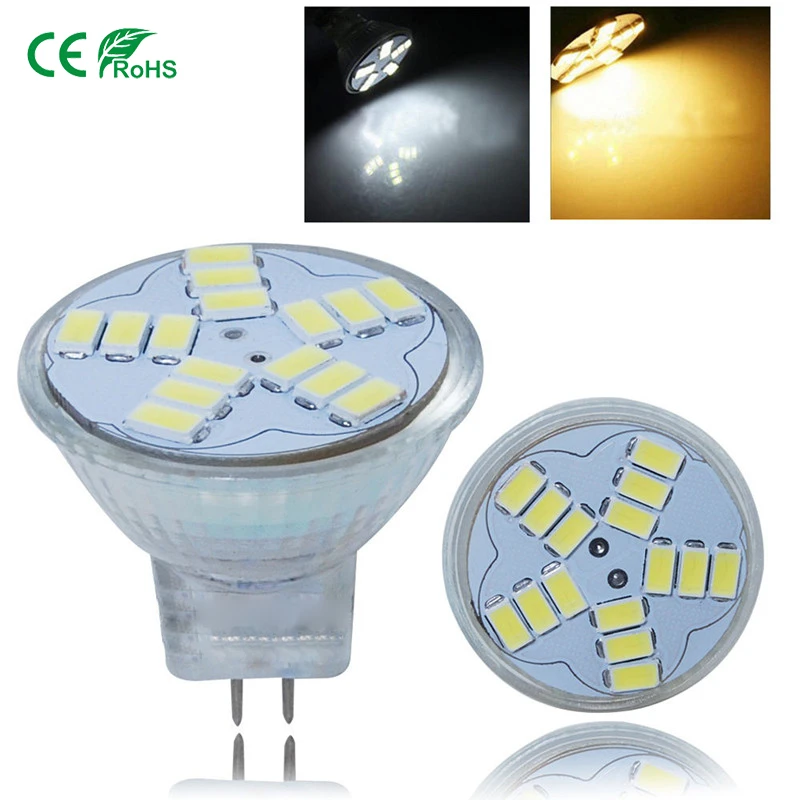 Мини GU4 MR11 Светодиодный точечный светильник лампа 3 Вт 5 7 AC/DC 12V 9/12/15 светодиодный s