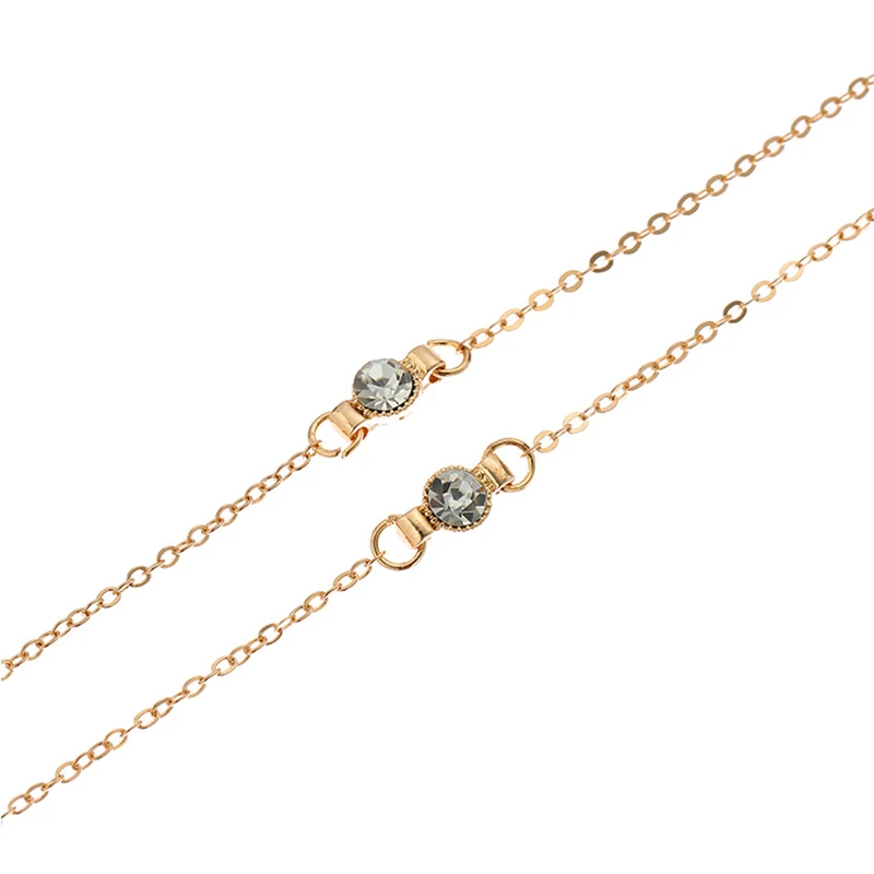 Цепочки для очков женские золотистые металлические элегантные аксессуары