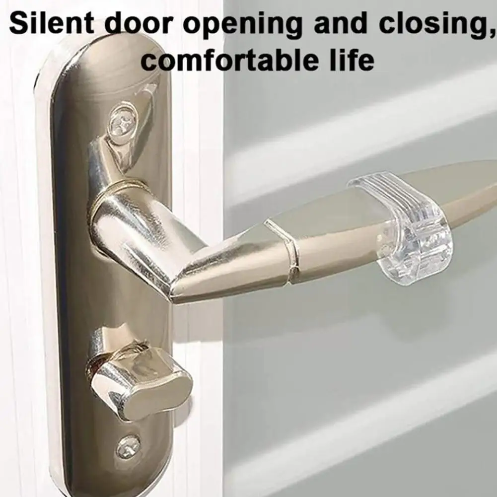 

5pcs Door Handle Stopper Transparent Pvc Door Handle Buffer Wall Shock Absorber For Office Home Kitchen Bedroom O6m6