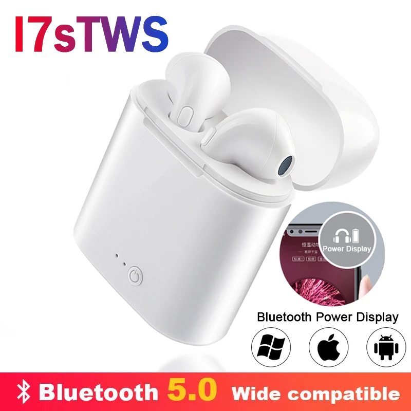 IBESI i7s TWS беспроводные наушники Bluetooth наушники спортивные стерео наушники с зарядным устройством для iPhone Xiaomi huawei
