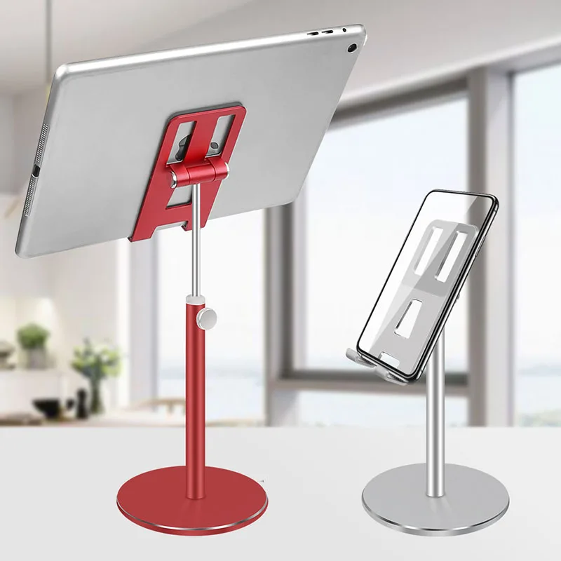 Aluminum Alloy Tablet Phone Holder Adjustable Tablet Desktop stand For iPhone X Mobile Phone Mount For iPad Air Pro 10.5 Stand