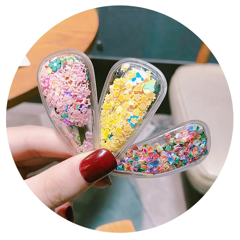 Корейский зыбучий песок BB заколка для волос девочек детские заколки украшение