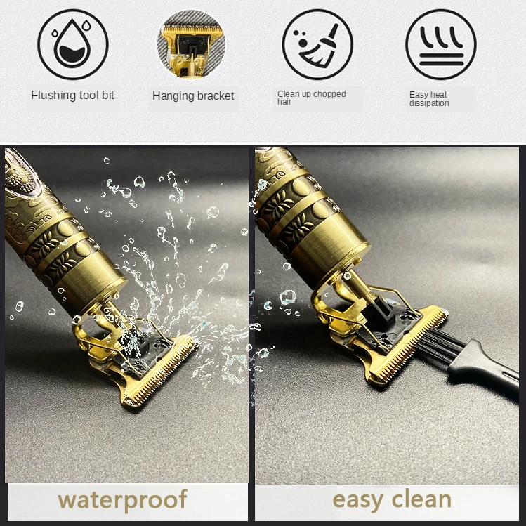 

Professional Hair Clippers Barber Haircut Sculpture Cutter Rechargeable Razor Trimmer Adjustable Cordless Edge for Men