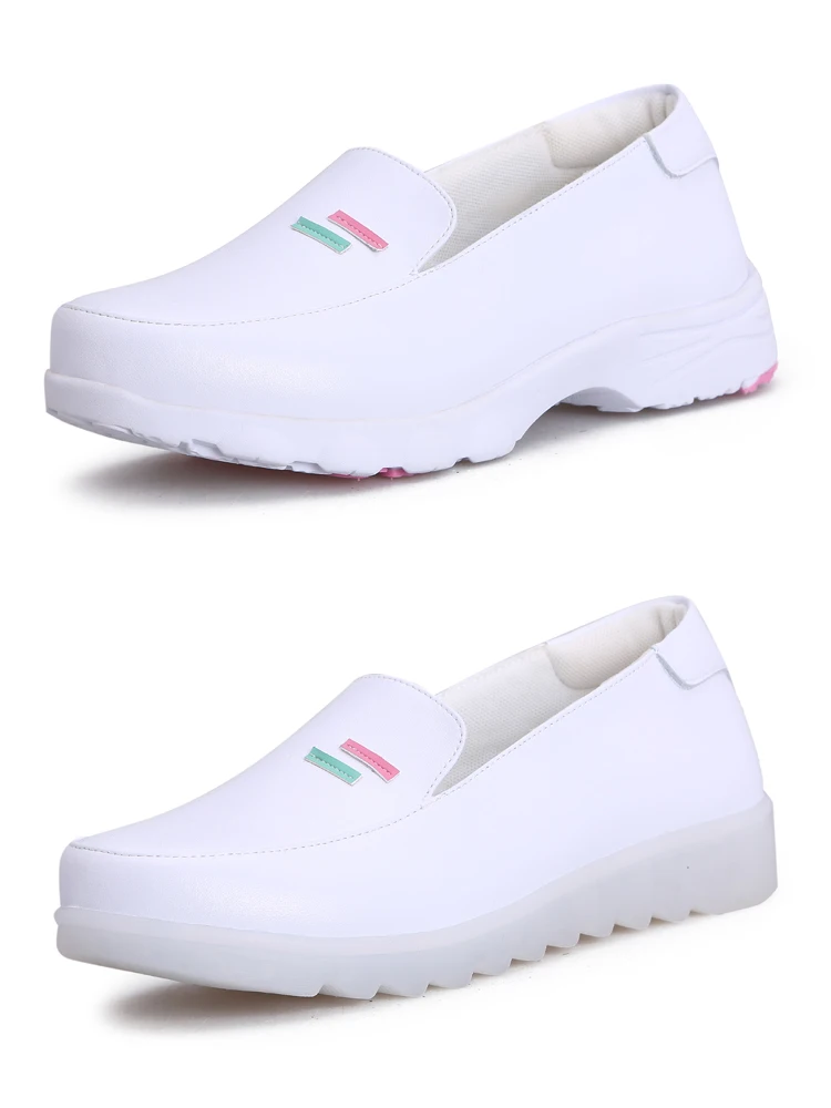 Новинка 2018 японские туфли для медсестры весенние белые женские на плоской