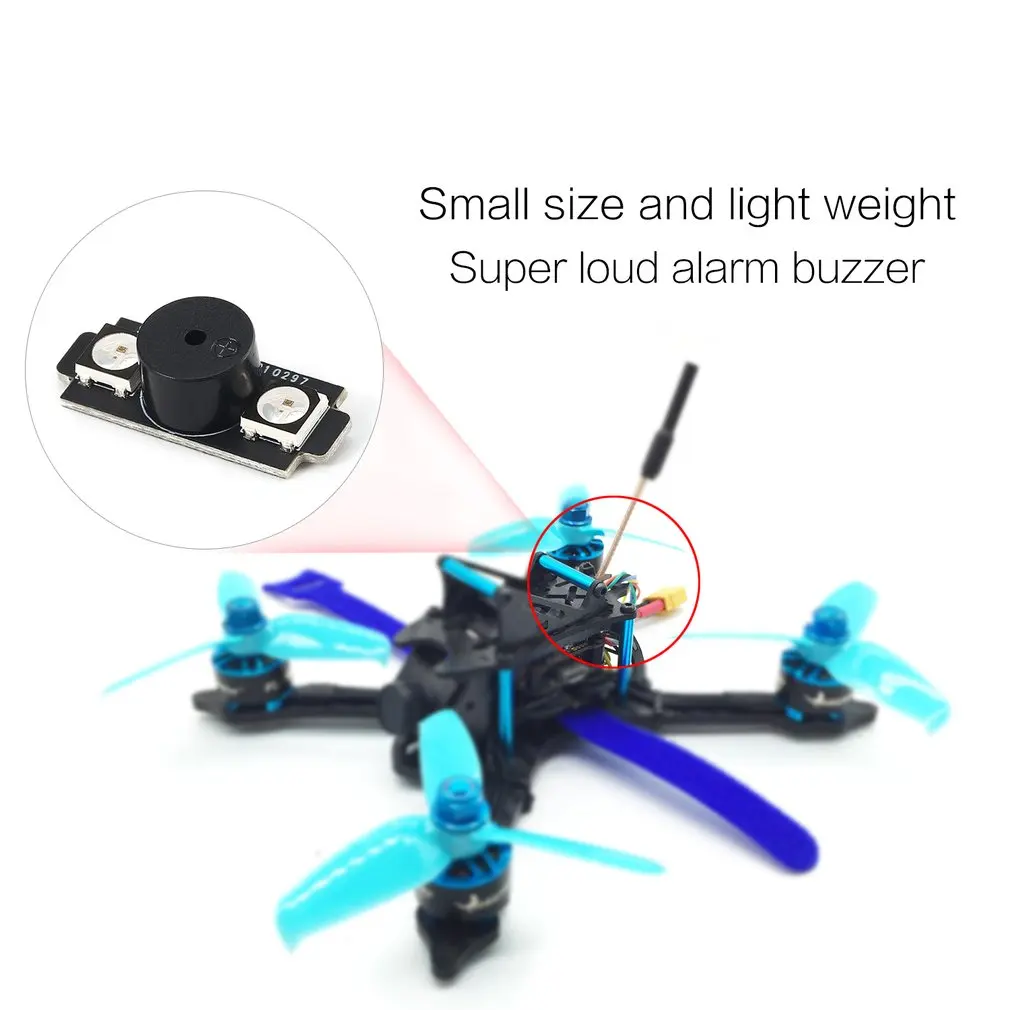 

HGLRC WS2812B 5V 2-in-1 Colorful LED Base Motor Light with Buzzer Alarm for Naze32 F3 CC3D Flight Control FPV RC Racing Drone