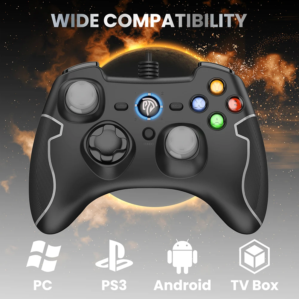 EasySMX ESM 9100 проводной геймпад для PS3 Android TV Box Phone Windows 7/8/10 вибрационный джойстик ПК и