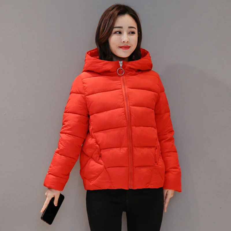

Stand Collar Hooded Winter Jacket Women Autumn Basic Jacket Ladies Female Coat Coats Outwear Casaco Feminino Inverno 2019